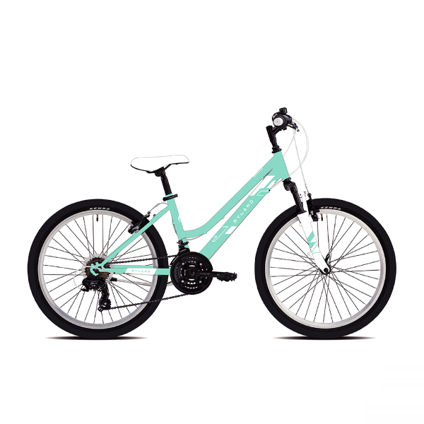 MYLAND, Bici Mtb Ragazza 24 18v, Acciaio, Verde Acqua, MY 2022