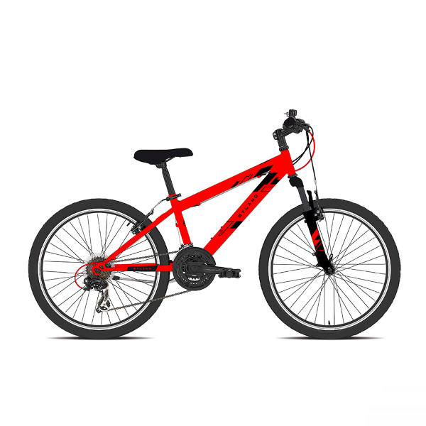 MYLAND, Bici Mtb Ragazzo 24 18v, Acciaio, Rosso, MY 2022