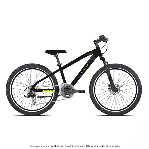 MYLAND, Bici Mtb Ragazzo 24 21v, Disco Meccanico, Alluminio, Nero, MY 2022