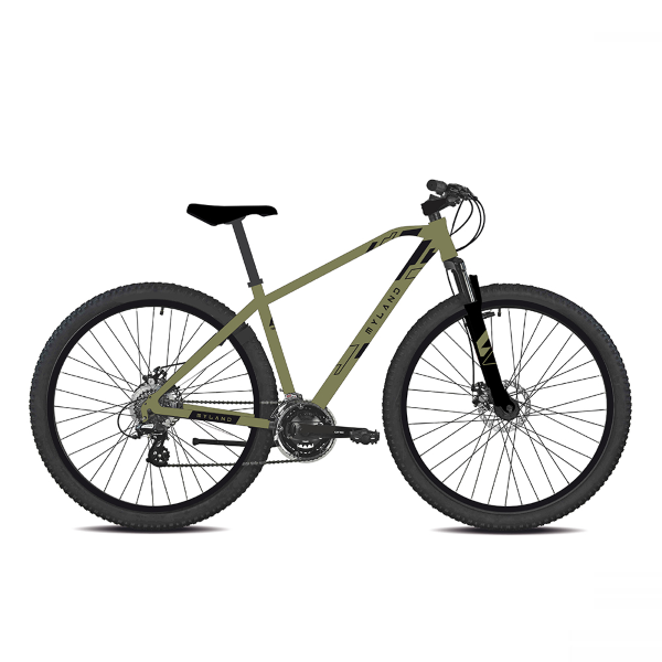 MYLAND, Bici Mtb 29 21v, Disco Meccanico, Alluminio, Verde, Tg. 45-M, MY 2022