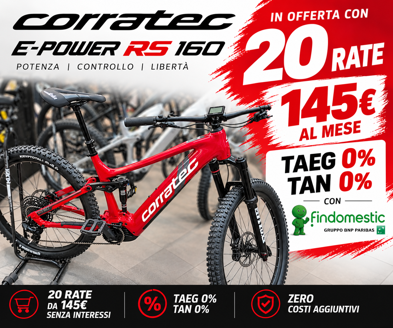 corratec e power rs 160 rossa