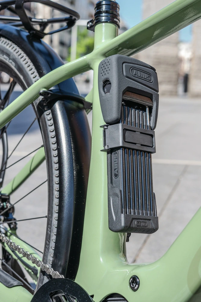 ABUS BORDO 6000AF 120 cm | Antifurto bici pieghevole apertura con impronta digitale